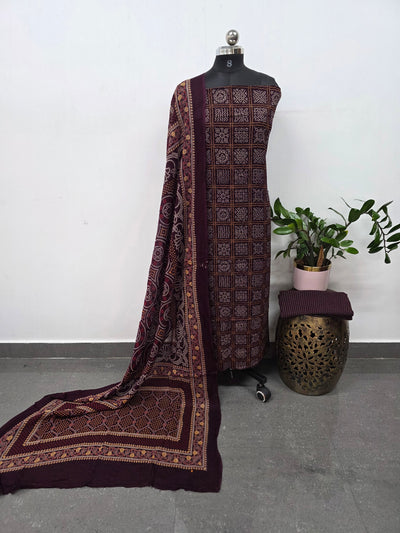 Ajrakh rayon cotton set - VZ46