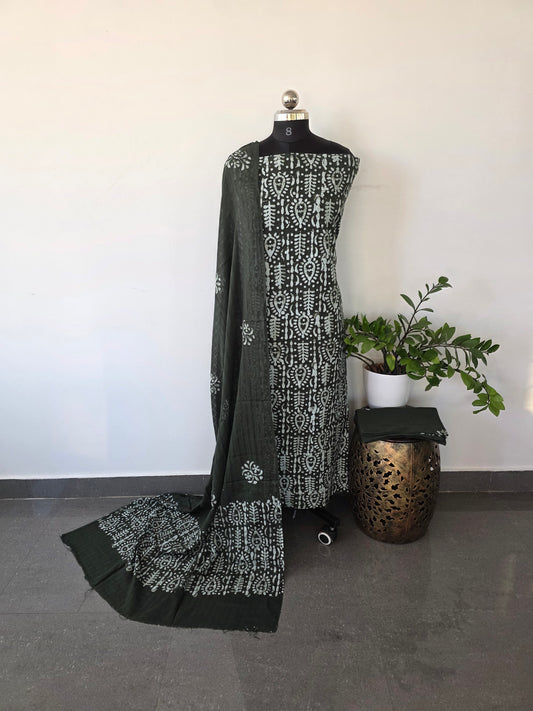 Pure wax batik cotton set - WB18