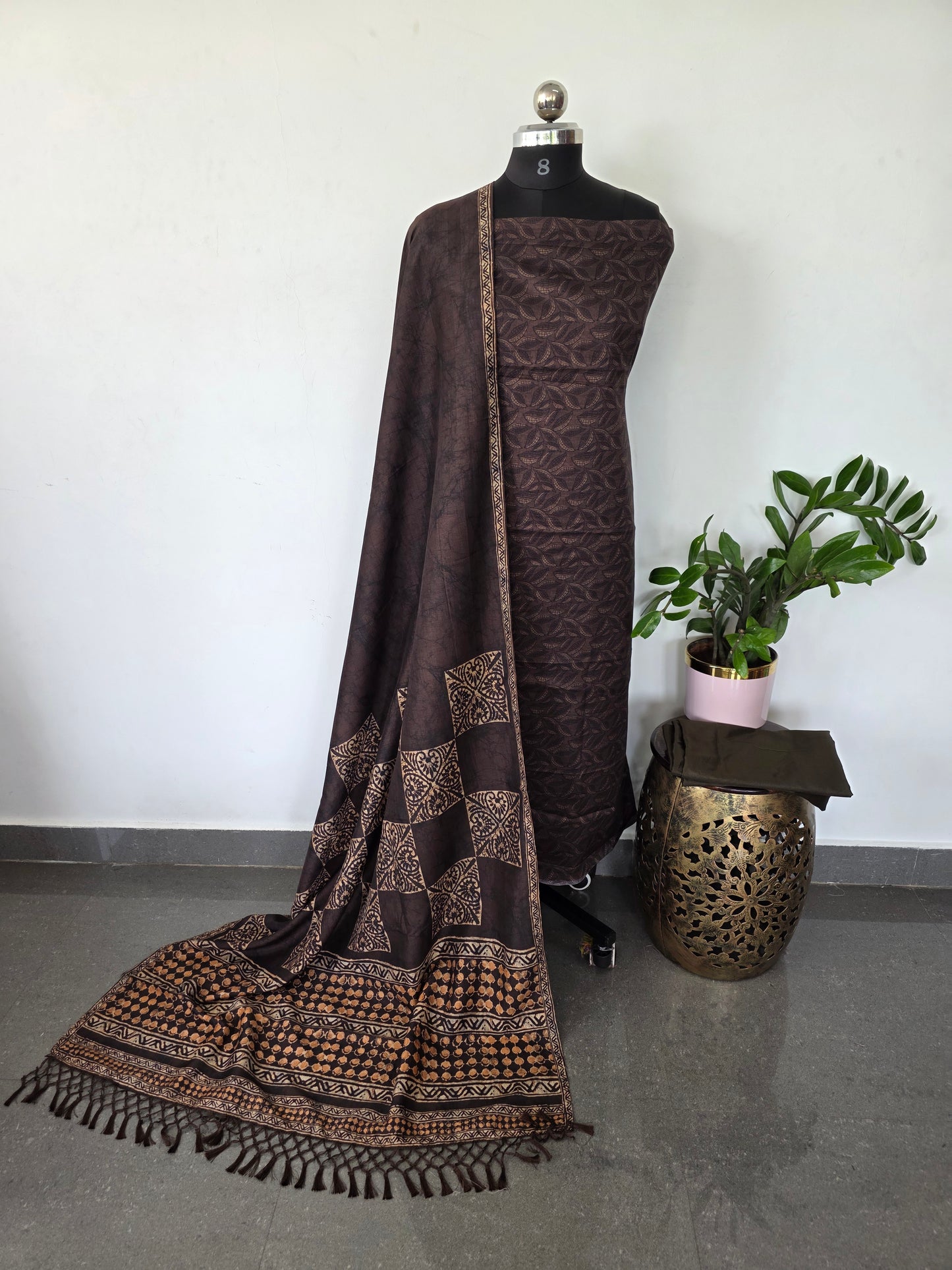 Semi patola silk set - CLA350