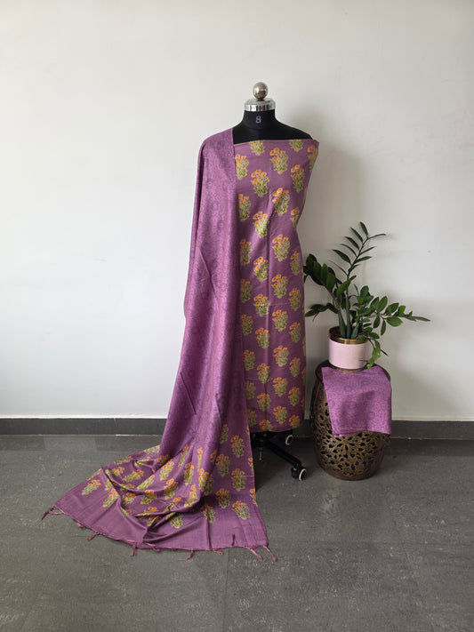 Katan ajrakh silk set - FN7