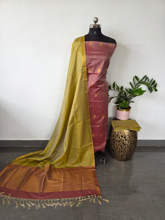 Kanchivaram semi softsilk salwar set - KS25