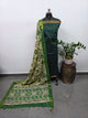 Earth & Loom - Mangalagiri cotton top with chennuri kalamkari silk shawl - MK37
