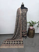 Handblock pure kalamkari cotton with border (2 pc set) - AK514