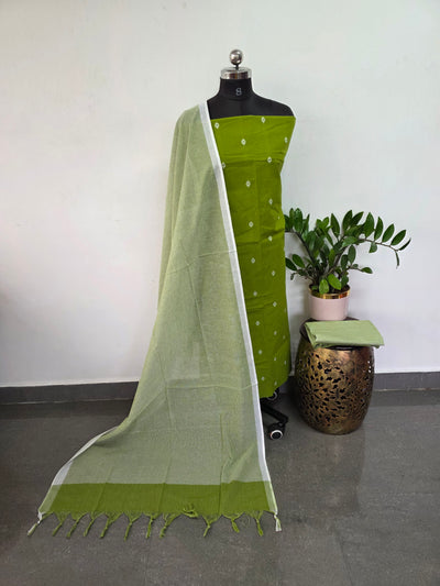 South cotton set with jacquard butta - HJ69