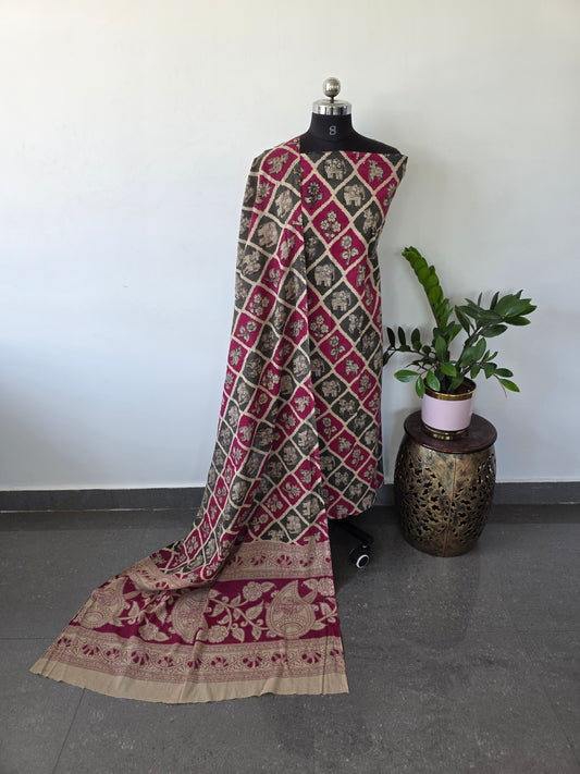 Pure kalamkari cotton salwar ( 2 pc set ) - ES21