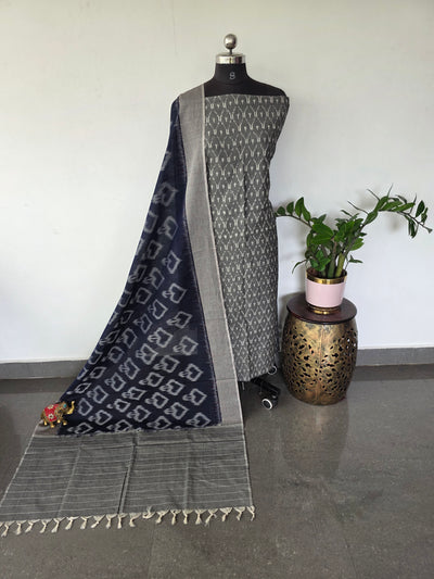 Handloom Mercerised ikkat cotton salwar set - KK202