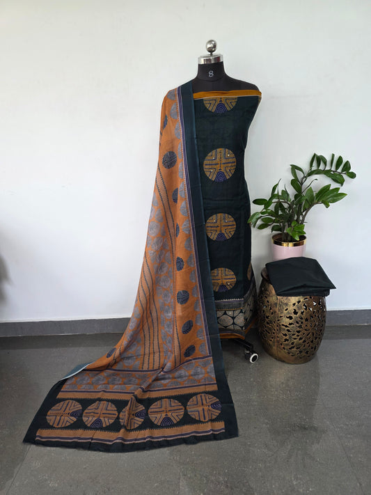 Premium Ajrakh cotton set - BA364