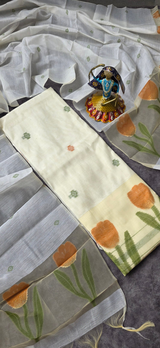 Tulip jamdhani silk set - TJ6