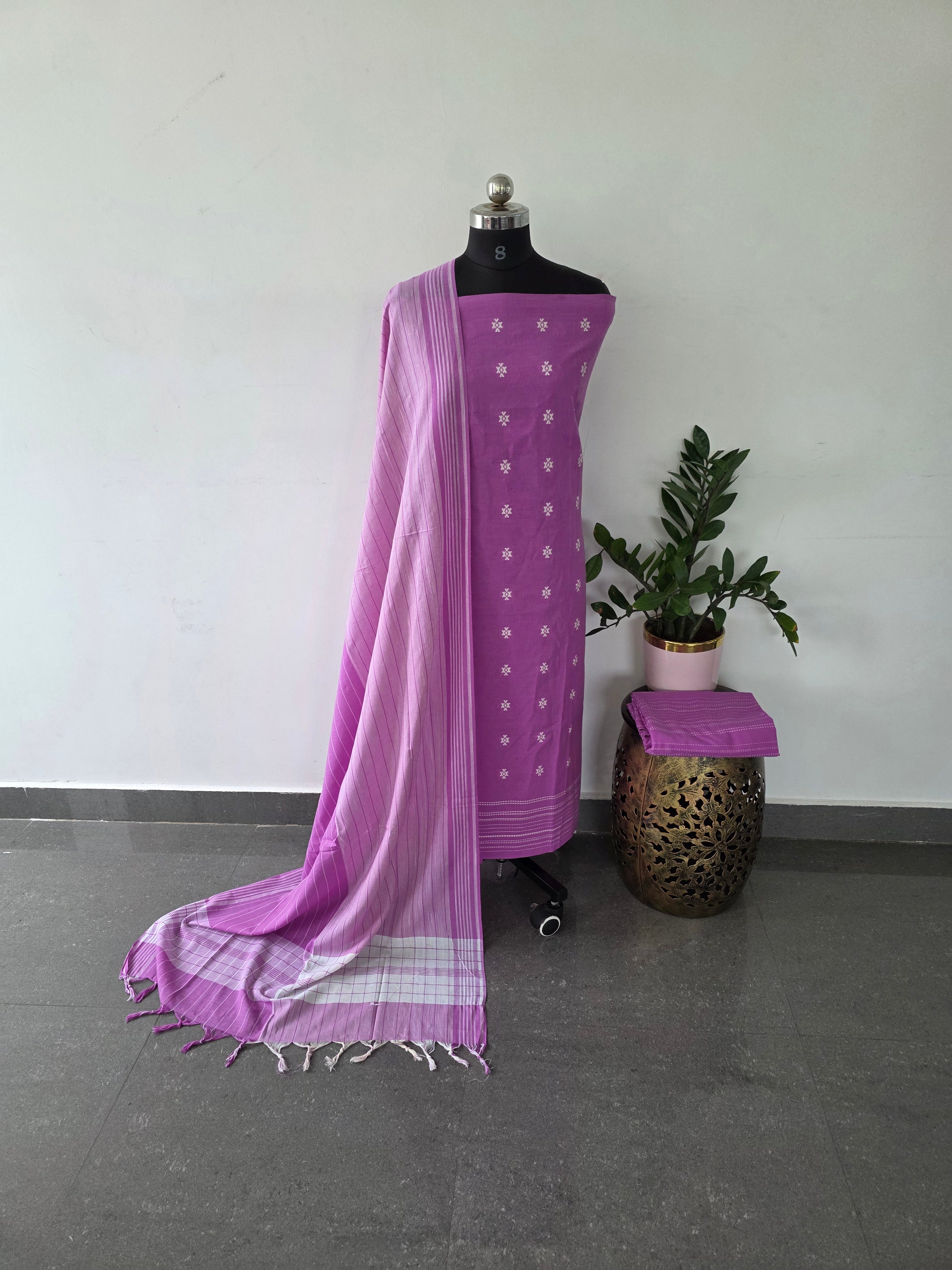 Mul handloom cotton set  - MA5