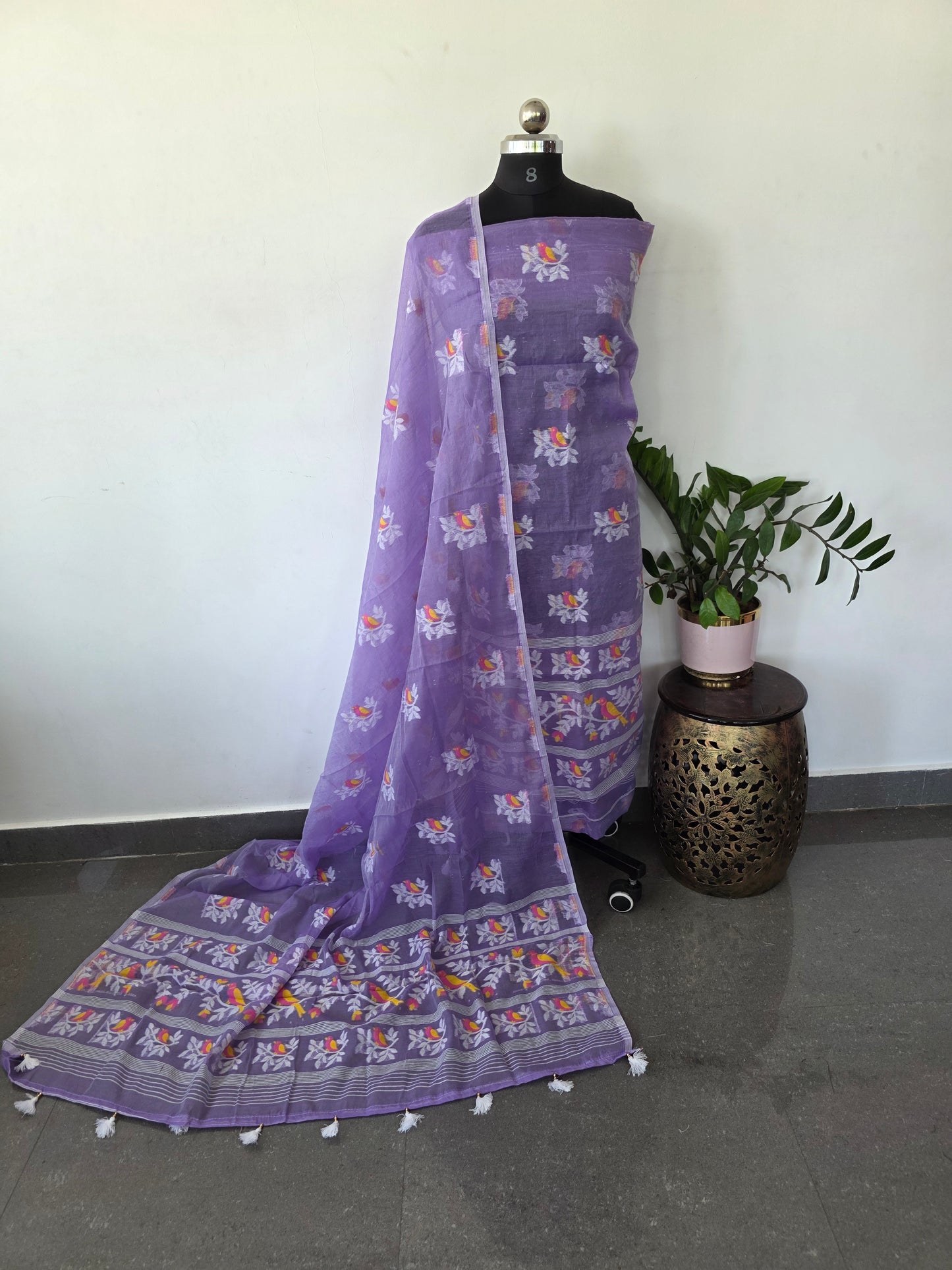 Premium Silk cotton jamdhani set  - CLA141