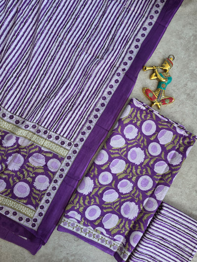 Jaipuri cotton salwar set - JA612