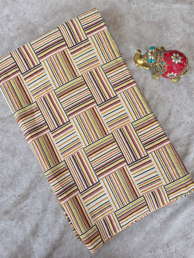 Pure kalamkari cotton running material - AK208