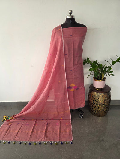 Semi muslin jamdhani salwar set - JMM466