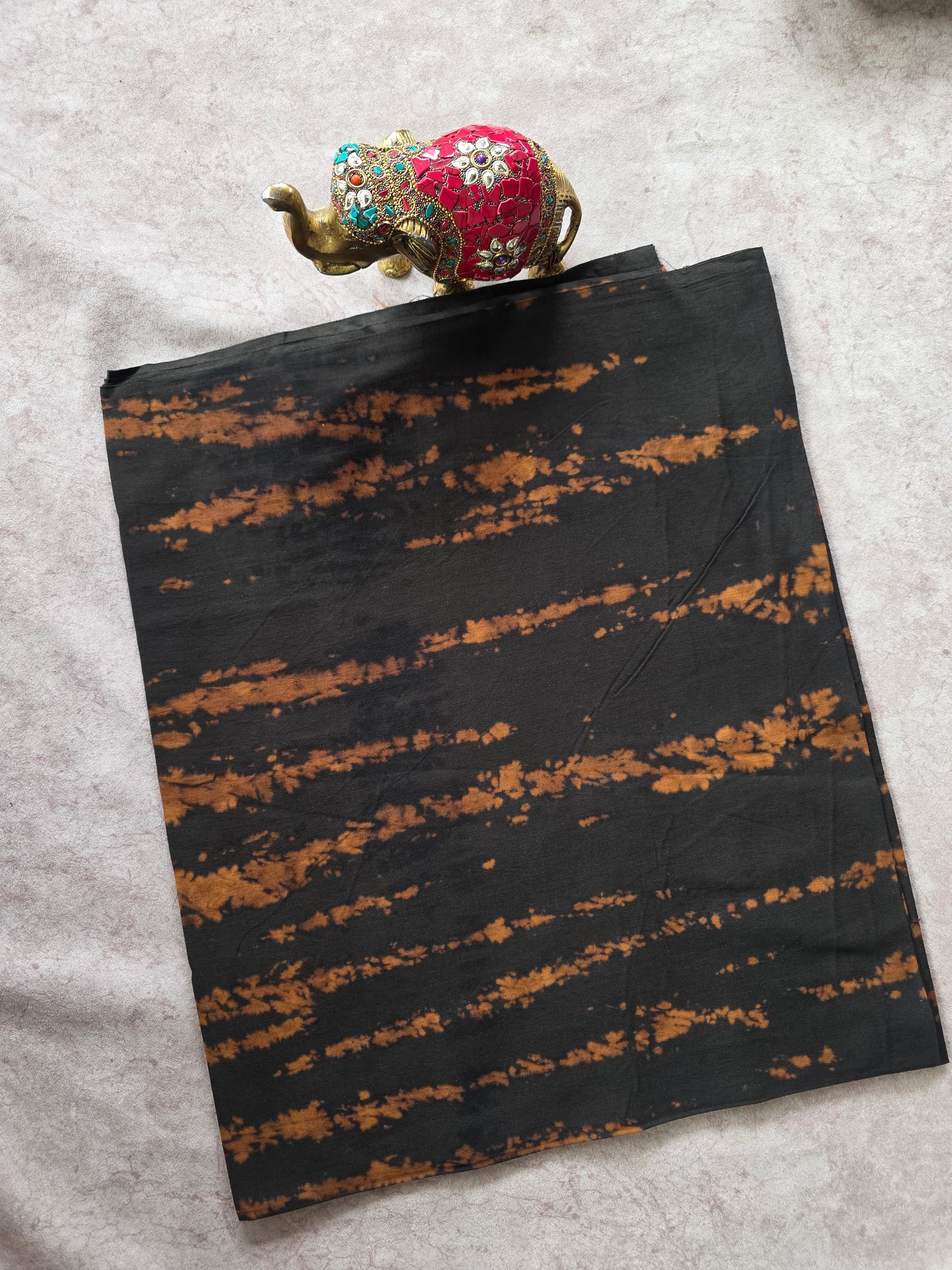 Tie & dye marbele print Batik Nighty fabric ( approxi 3 mtrs ) - NF24