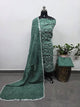Handcrafted bandhani cotton set  -B203