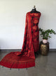 Handcrafted ajrakh modal silk set - HZ242