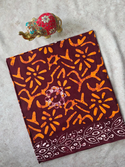 Double colour mom batik print Nighty /kaftan fabric (approx 3 meters) - NF95