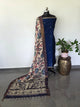 Fusion Narayanapet with handcrafted chennuri silk kalamkari duppatta  - NA509