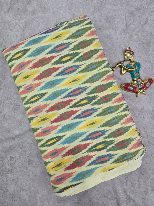 Multi color ikkat running material-NV513