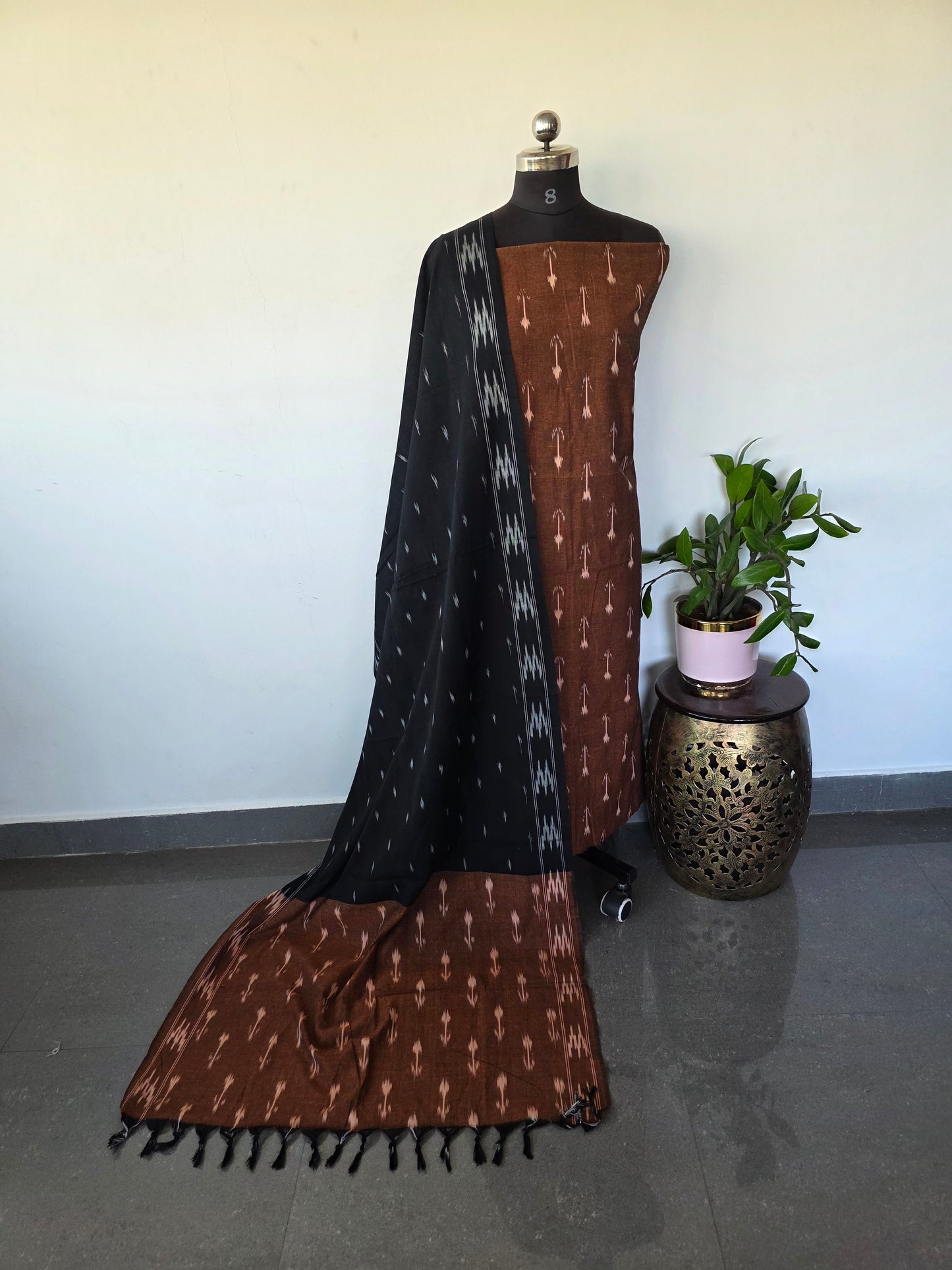 Pochampally ikkat cotton set - KK96