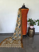 Fusion Narayanapet with handcrafted chennuri silk kalamkari duppatta  - NA515