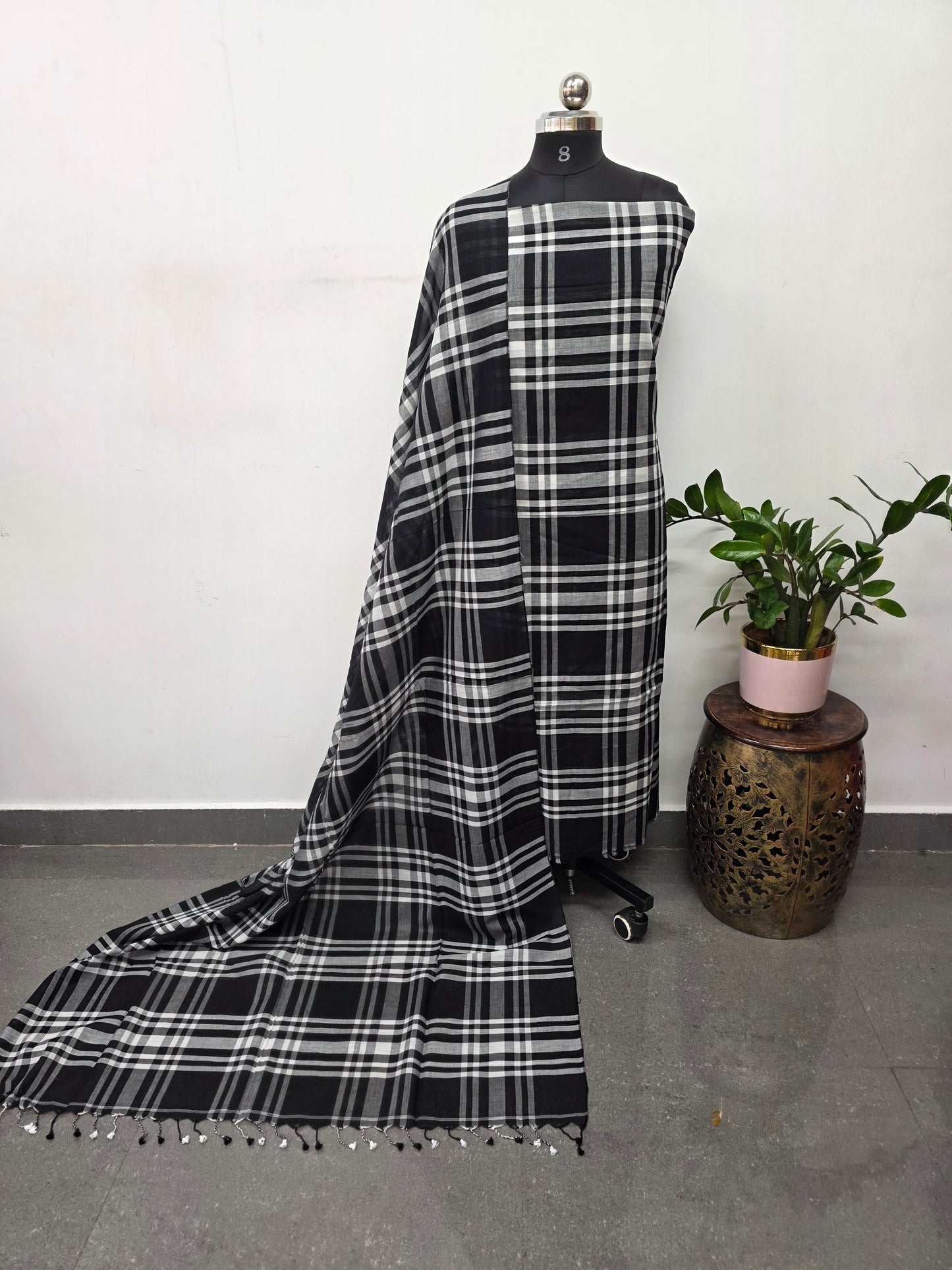 Checked Mul cotton set - JMM419