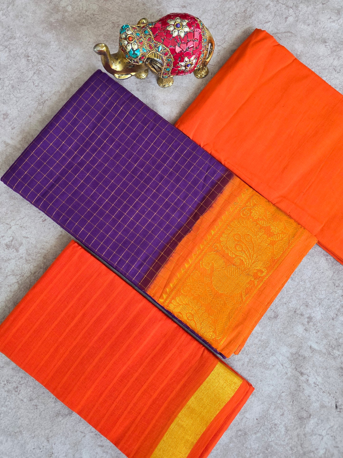 Madurai sungudi zari kattam salwar set -MS67