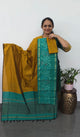 Pochampally sico set with ikkat damn -SD420
