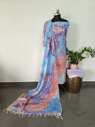 Bhagalpuri Marbal print salwar set - BA349