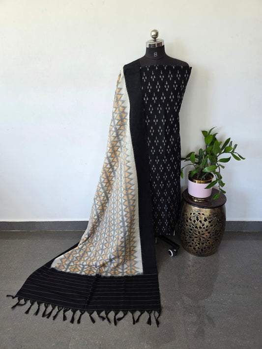 Handloom Mercerised ikkat cotton salwar set - KK106