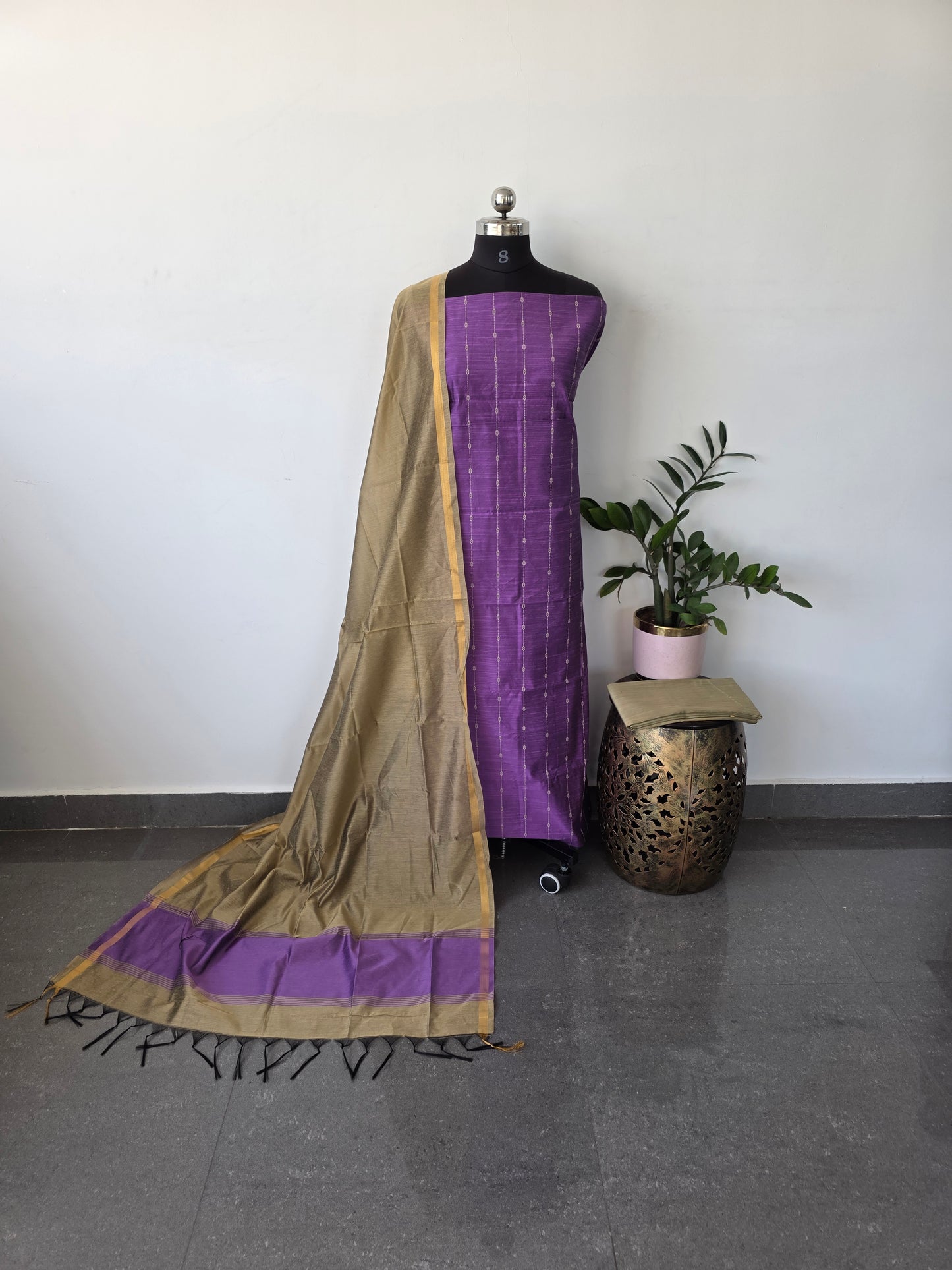Premium semi raw silk set - RW6