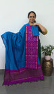 Pochampally sico set with ikkat damn -SD393