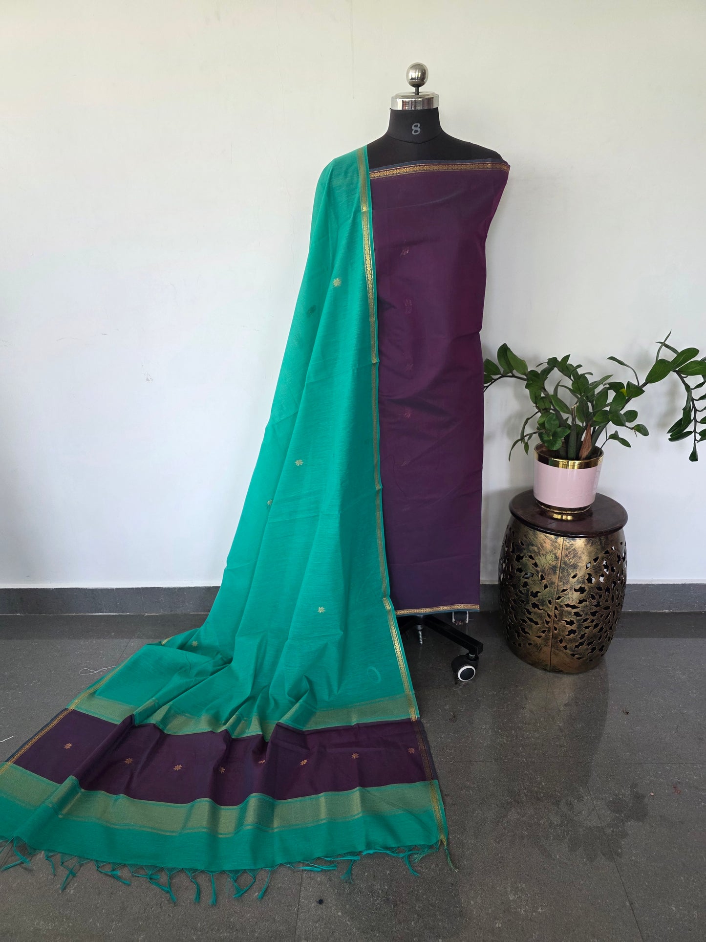 Semi Maheshwari silk salwar set - SM193