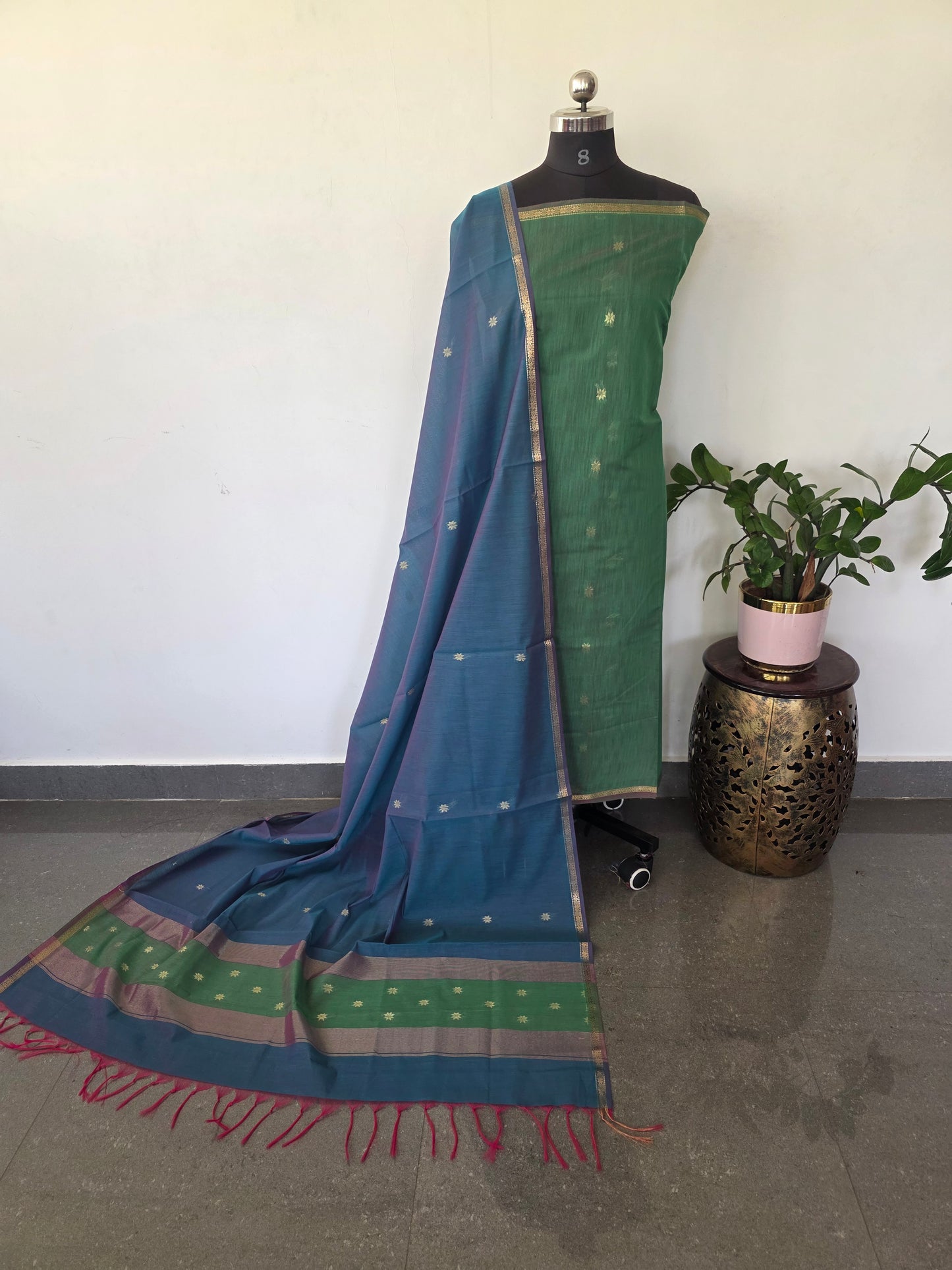 Semi Maheshwari silk salwar set - SM176