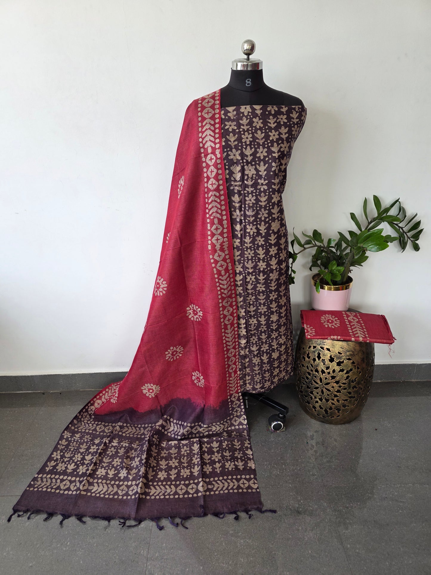 Bhagalpuri batik salwar set - BA468