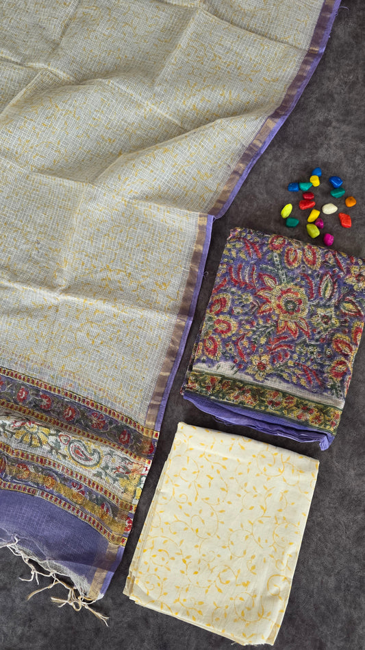 Handblock Jaipuri Kota doria set - JA364
