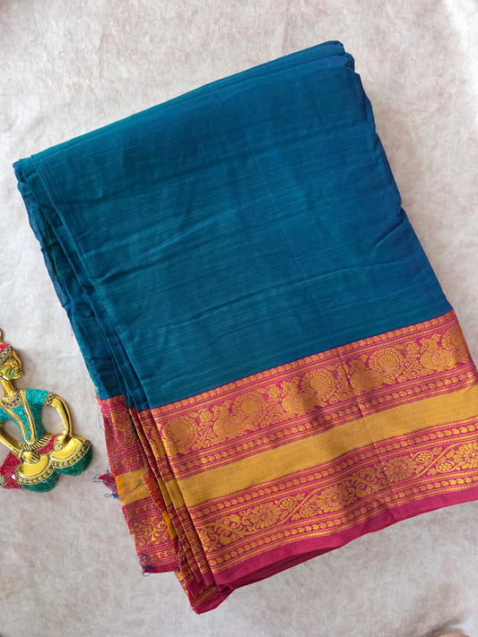 Mercerised embroidery work narayanapet running material (0.5 mtrs)- NA278