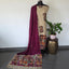 Penkalamkari- inspired Chennuri pure kalamkari silk set - AK143