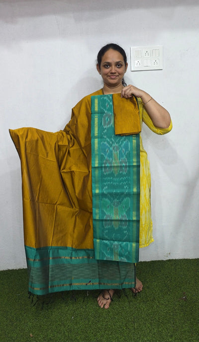 Pochampally sico set with ikkat damn -WW570