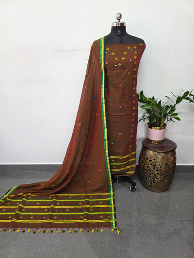 Handcrafted Mirror work bhujodi salwar set -BB414