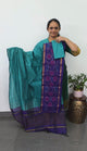 Pochampally sico set with ikkat damn -SD397