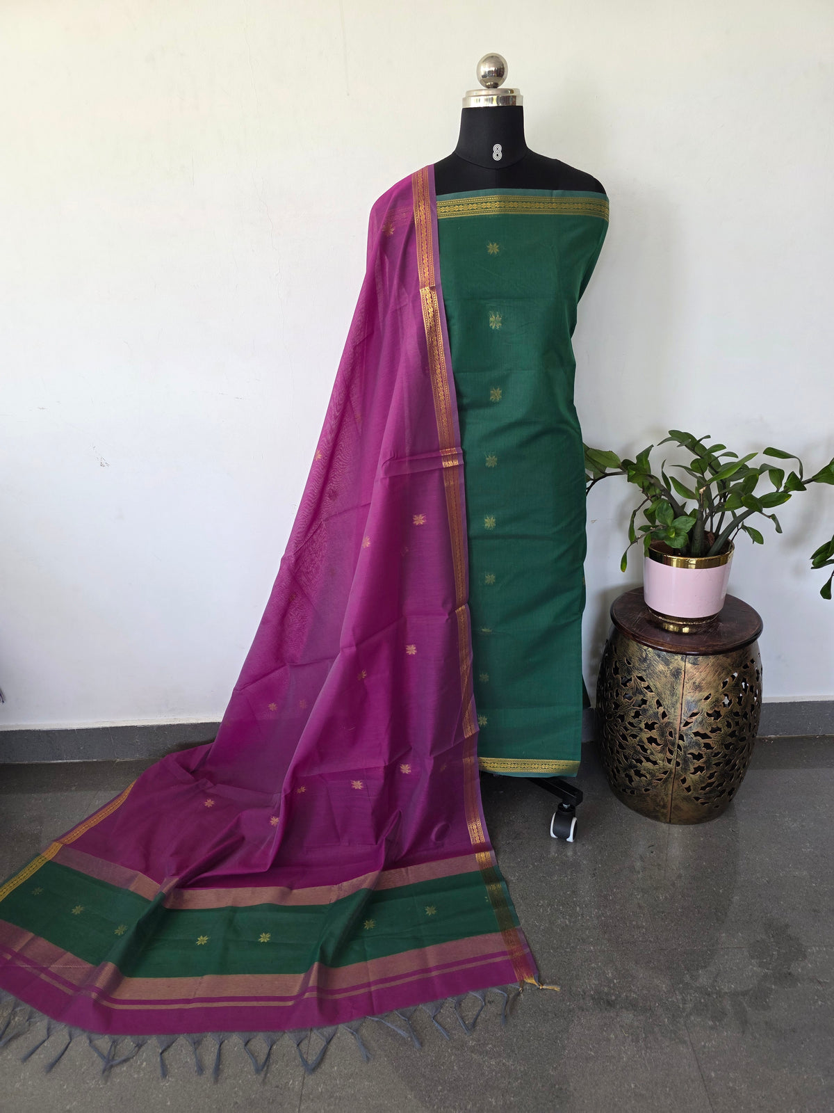 Semi Maheshwari silk salwar set-SM252