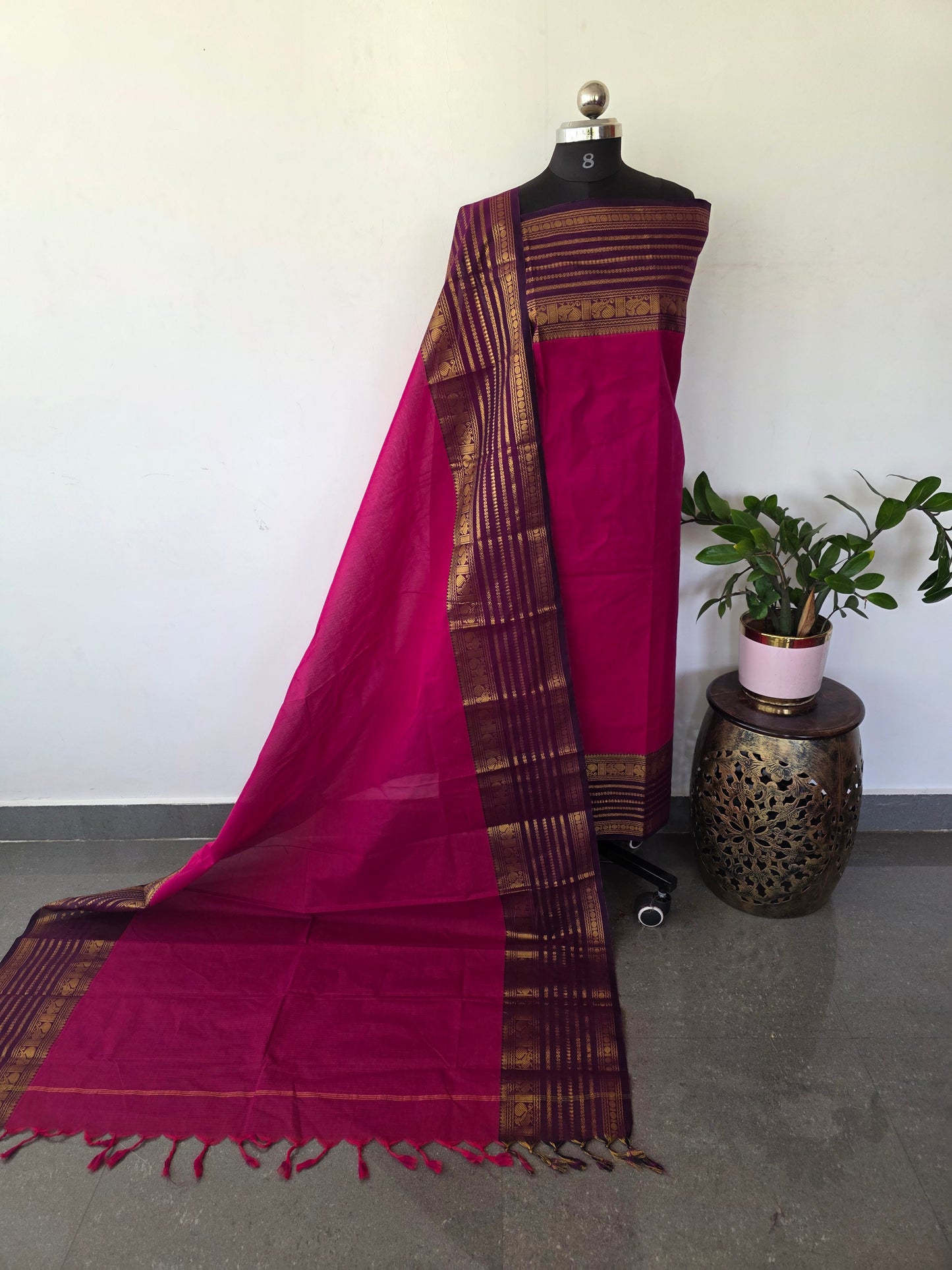 Premium chettinadu cotton salwar set -Ck238