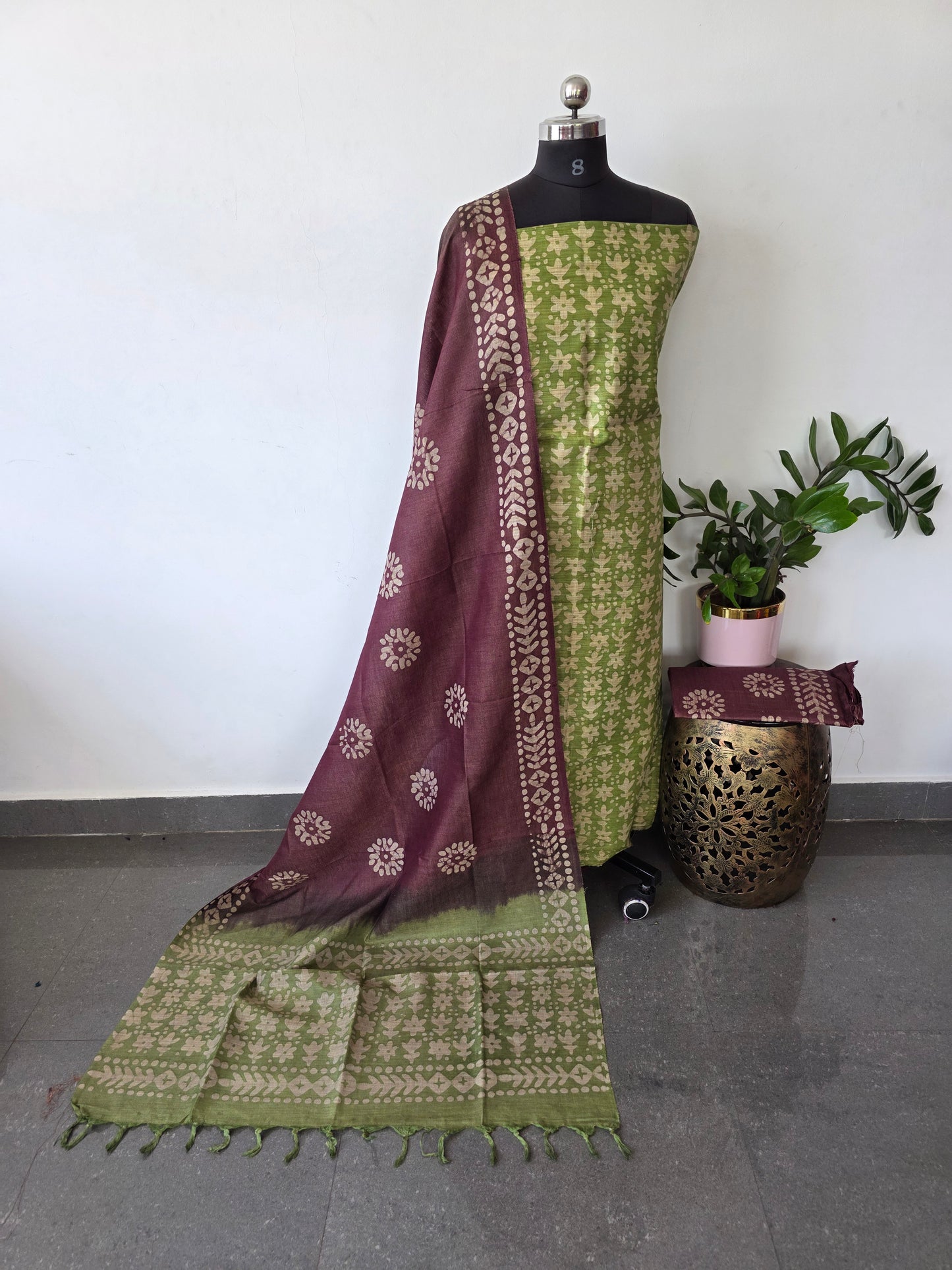 Bhagalpuri batik salwar set - BA467