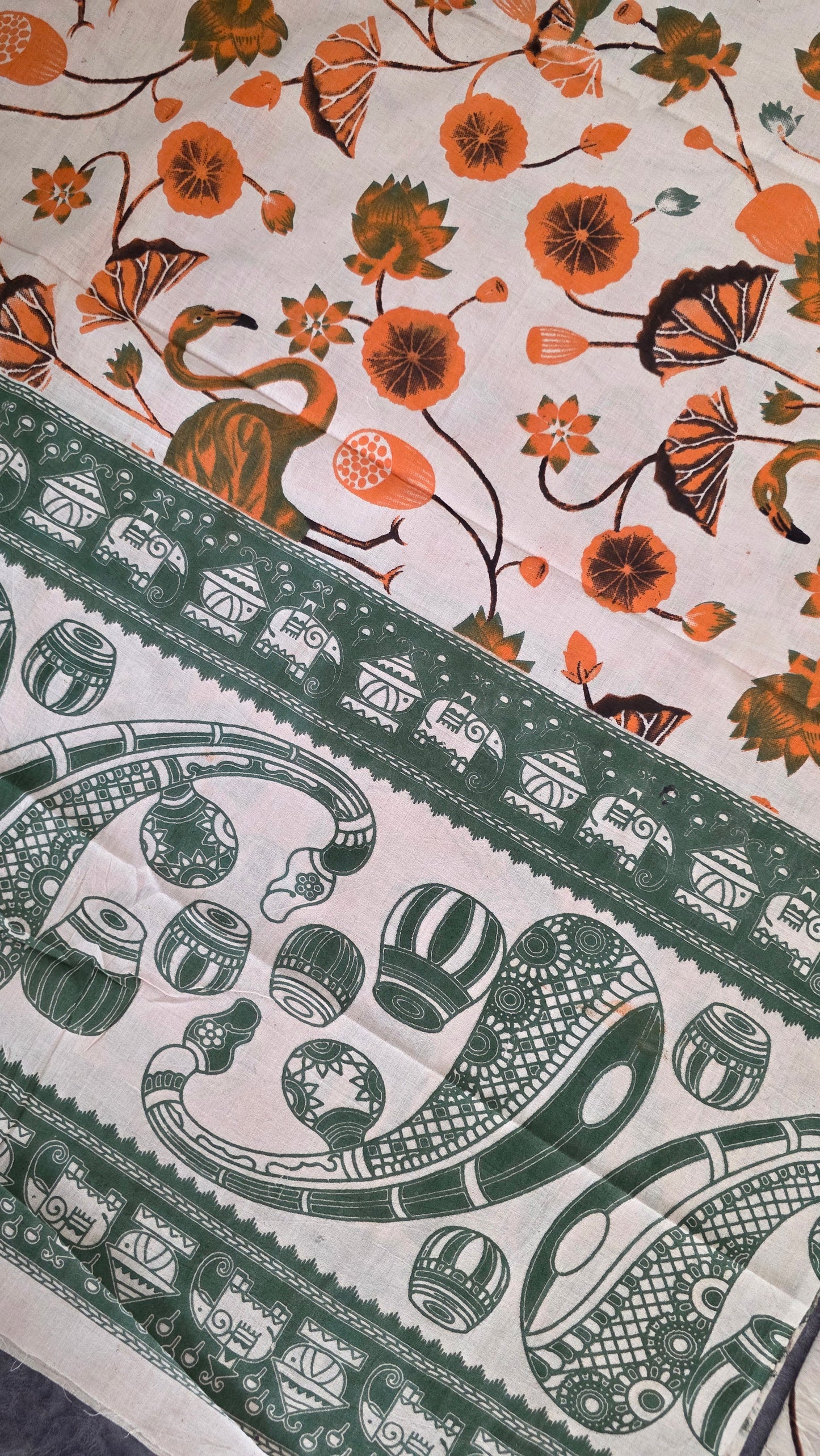 Pure Kalamkari Cotton Salwar Set (2.5 Metres) - Ak340