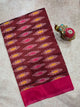 Mercerised warp ikkat saree - WW276