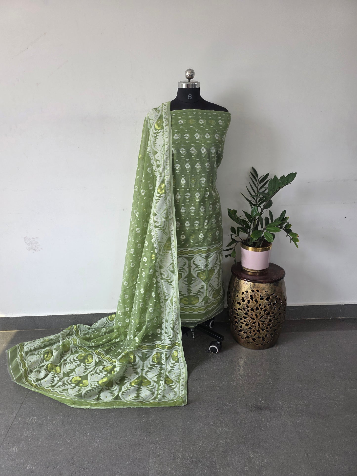 Jamdhani silk cotton set  - 61