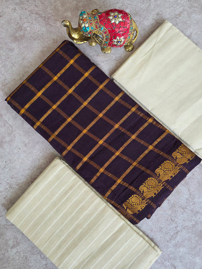 Madurai Sungudi Pavithram checks salwar set - MS77