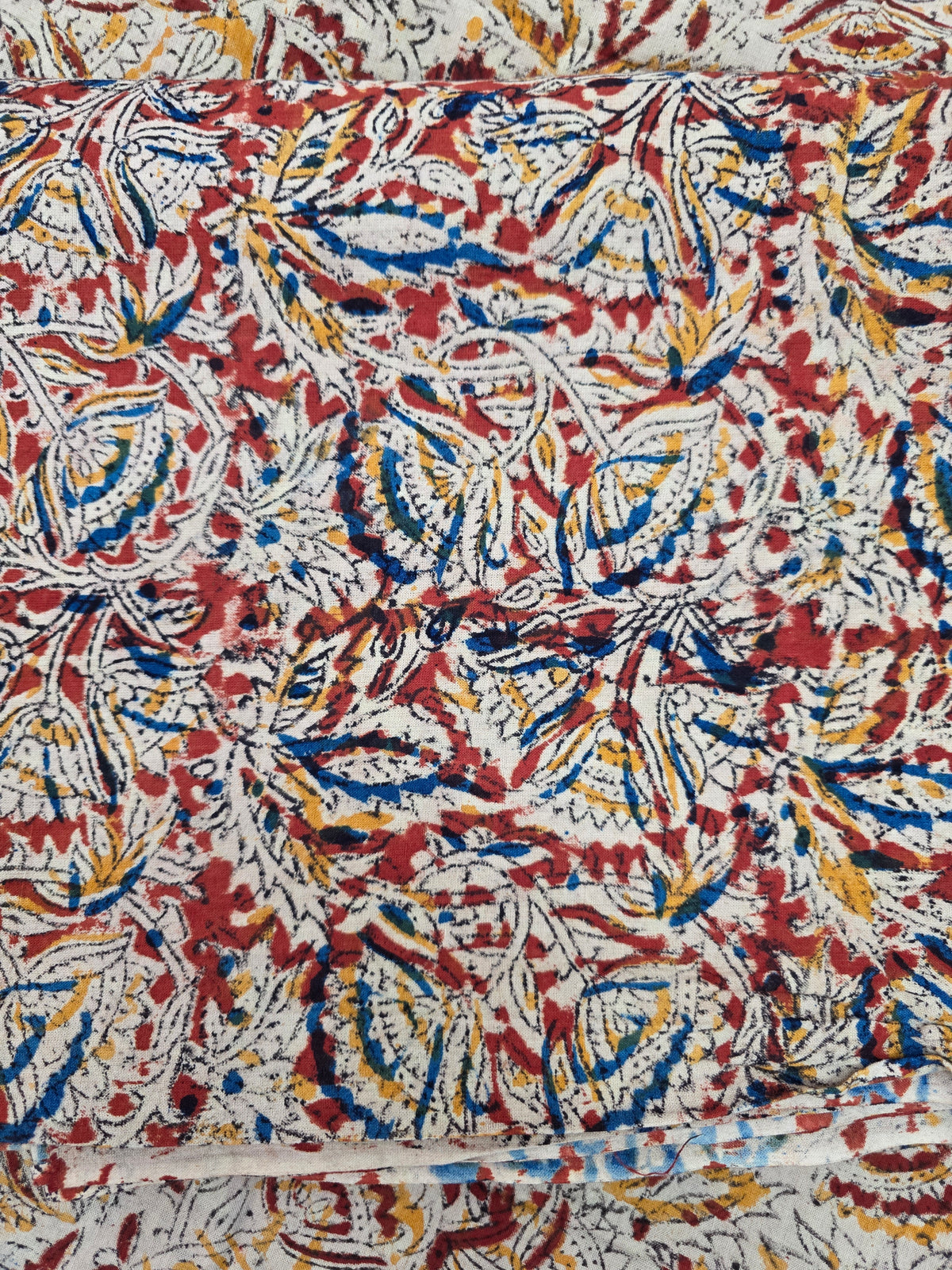 Handblock pure kalamkari cotton set (2 pc set) - AK520