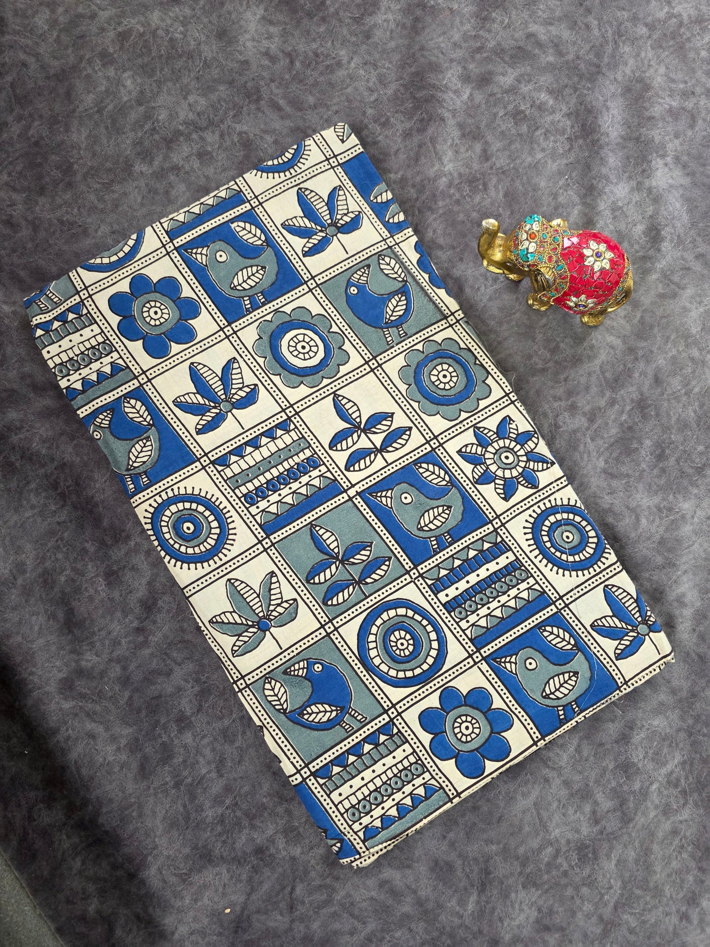 Pure kalamkari cotton running material (0.5mtr)-DK138